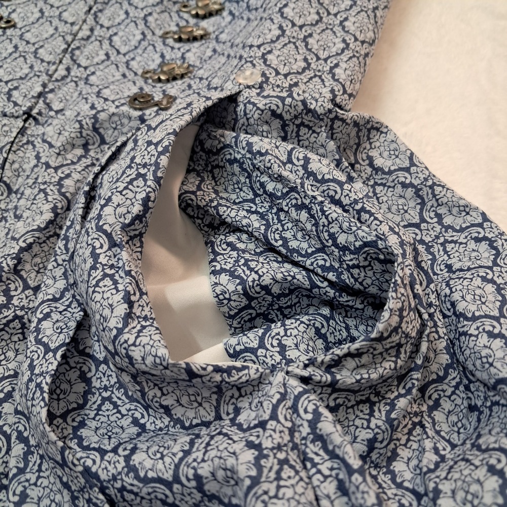 NWT Kruger Dirndl Dress Women's EU 36 Small Blue German Traditional Oktoberfest - Picture 6 of 16